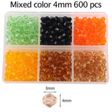 4mm Diamond Mail Eye Garment Accessories DIY Crystal Beads 600/Box