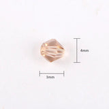 4mm Diamond Mail Eye Garment Accessories DIY Crystal Beads 600/Box