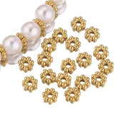 50pcs Stainless Steel Flower Spacer Beads for DIY Bracelet Making