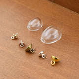 5 Sets Drop Shape Hollow Glass Ball Pendant