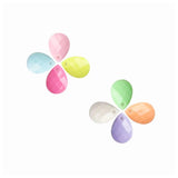 50Pcs Acrylic Water Drop Ripple Shape Beads Multicolour Jewelry Making