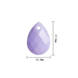 50Pcs Acrylic Water Drop Ripple Shape Beads Multicolour Jewelry Making