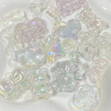 Fairy Crystal Bear Bow Beads for DIY Jewelry and Decorations