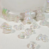 Fairy Crystal Bear Bow Beads for DIY Jewelry and Decorations