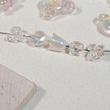 Fairy Crystal Bear Bow Beads for DIY Jewelry and Decorations