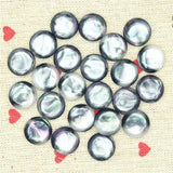 13mm Abalone Buttons - 50PCS Flatback Half Round for Crafts & Scrapbooking