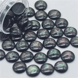 11mm 50PCS Abalone Flatback Buttons|Crafting Beads|Pearl Beads