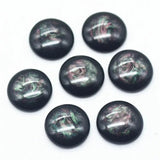 11mm 50PCS Abalone Flatback Buttons|Crafting Beads|Pearl Beads