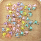 100Pcs Transparent Acrylic Frosted Butterfly Resin DIY Craft Supplies