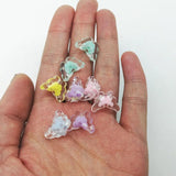 100Pcs Transparent Acrylic Frosted Butterfly Resin DIY Craft Supplies