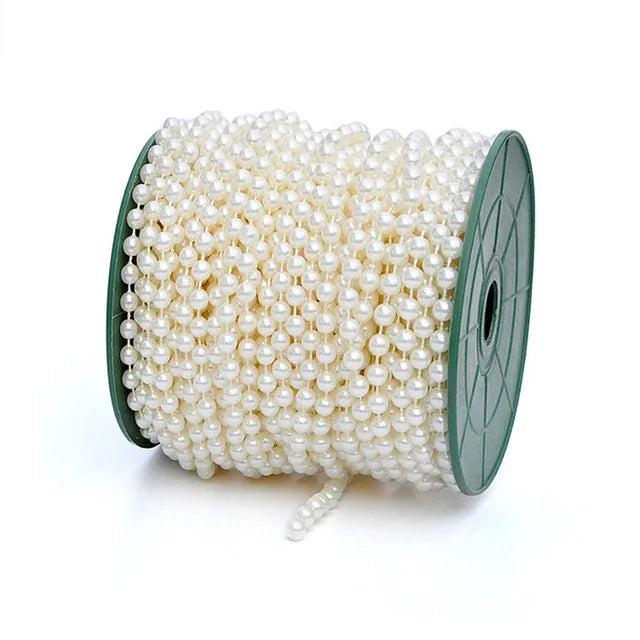 5M Pearl Beads Chain DIY Wedding Party Decor Jewelry Findings