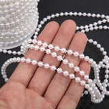 5M Pearl Beads Chain DIY Wedding Party Decor Jewelry Findings