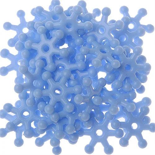15mm Snowflake Beaded Acrylic Loose Bead Box Decoration DIY Necklace Bracelet