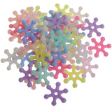 15mm Snowflake Beaded Acrylic Loose Bead Box Decoration DIY Necklace Bracelet