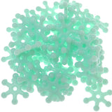 15mm Snowflake Beaded Acrylic Loose Bead Box Decoration DIY Necklace Bracelet