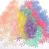 15mm Snowflake Beaded Acrylic Loose Bead Box Decoration DIY Necklace Bracelet