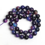 Dark Purple Natural Stone Beads for Jewelry Making 4mm 6mm 8mm 10mm