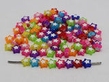 200 Candy Star Beads 9X9mm Star Center