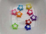200 Candy Star Beads 9X9mm Star Center