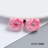 10pcs Acrylic Bowknot Cat Donut Flat Base for DIY Accessory