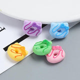 10pcs Acrylic Bowknot Cat Donut Flat Base for DIY Accessory