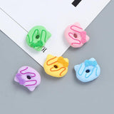 10pcs Acrylic Bowknot Cat Donut Flat Base for DIY Accessory