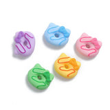 10pcs Acrylic Bowknot Cat Donut Flat Base for DIY Accessory