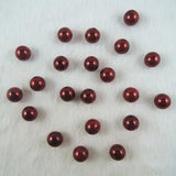 6.8.10.12mm Rust Red Pearl Beads Acrylic DIY PB-05