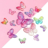 Acrylic Butterfly Beads Gradient Transparent Patch DIY Jewelry Supplies