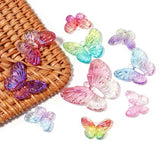 Acrylic Butterfly Beads Gradient Transparent Patch DIY Jewelry Supplies