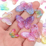 Acrylic Butterfly Beads Gradient Transparent Patch DIY Jewelry Supplies