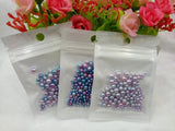 100Pcs Colorful Pearls Round Acrylic Beads Mix Size DIY Jewelry Making