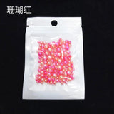 100Pcs Colorful Pearls Round Acrylic Beads Mix Size DIY Jewelry Making