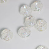 UV Plating Acrylic Rose Crystal Beads for DIY Manicure Decorations