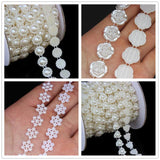 Multi-Size ABS Pearl Beads Chain Trim for DIY Wedding Dress Costume Applique