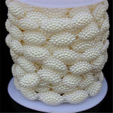 Multi-Size ABS Pearl Beads Chain Trim for DIY Wedding Dress Costume Applique