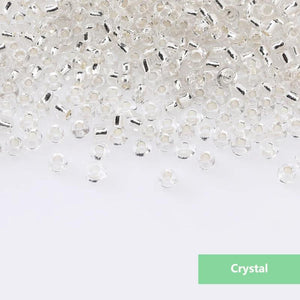 3mm Silver-Lined Glass Czech Spacer Beads DIY Glass Bugle Bead Seed Beads
