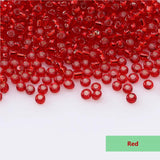 3mm Silver-Lined Glass Czech Spacer Beads DIY Glass Bugle Bead Seed Beads