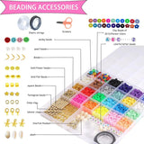 Polymer Clay Beads Kit for Bracelets with Smiley Face Letters DIY Jewelry