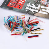 36Pcs/Lot 2.5mm*25mm Czech Twist Bugles Glass Tube Seed Beads