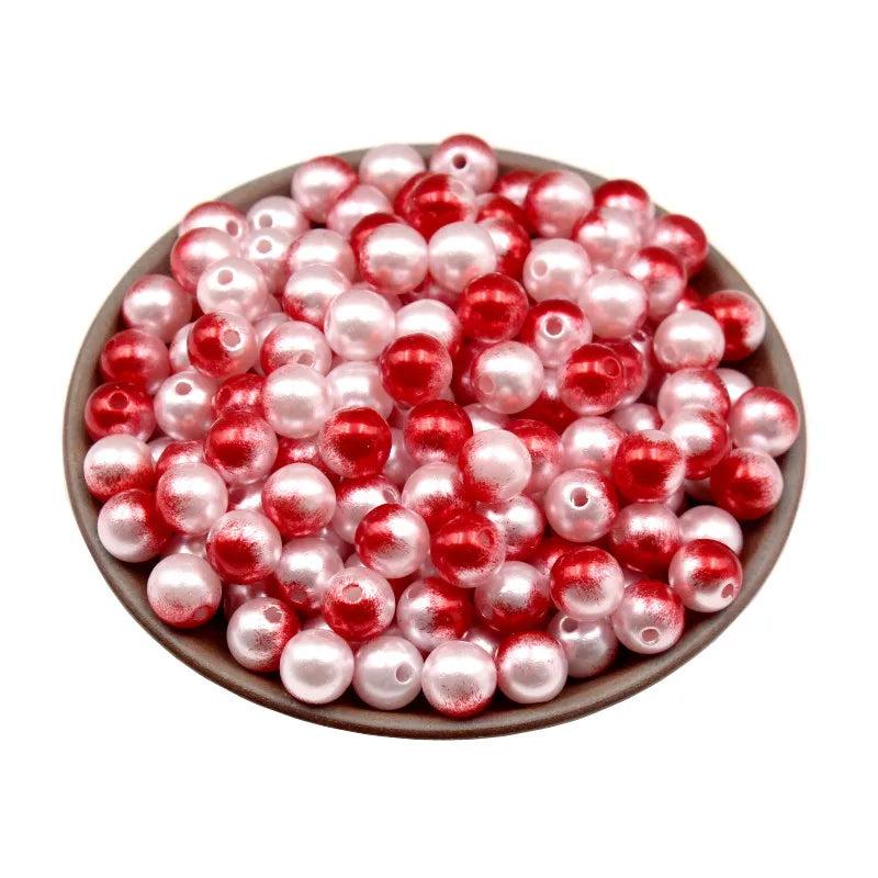 100-500Pcs Round Imitation Pearls Beads DIY Clothing Necklace Bracelet Crafts