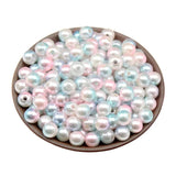 100-500Pcs Round Imitation Pearls Beads DIY Clothing Necklace Bracelet Crafts