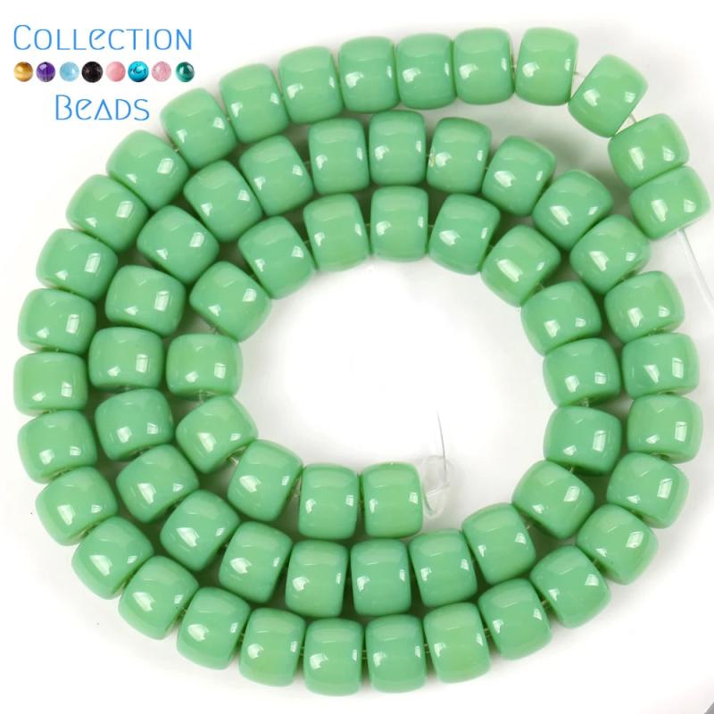 8x6mm AB Glass Crystal Beads Spacer Beads for Jewelry Making DIY Bracelet 15''