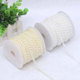 5M ABS Half Round Flatback Pearl Beads Chain DIY House Wedding Party Decor