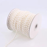 5M ABS Half Round Flatback Pearl Beads Chain DIY House Wedding Party Decor