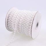 5M ABS Half Round Flatback Pearl Beads Chain DIY House Wedding Party Decor