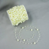 8+3mm Fishing Line Artificial Pearls Beads Chain String for Wedding Party Decor