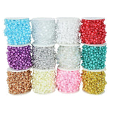 8+3mm Fishing Line Artificial Pearls Beads Chain String for Wedding Party Decor