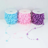8+3mm Fishing Line Artificial Pearls Beads Chain String for Wedding Party Decor