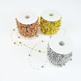 8+3mm Fishing Line Artificial Pearls Beads Chain String for Wedding Party Decor
